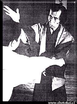 Master Egami demonstrating soft penetration